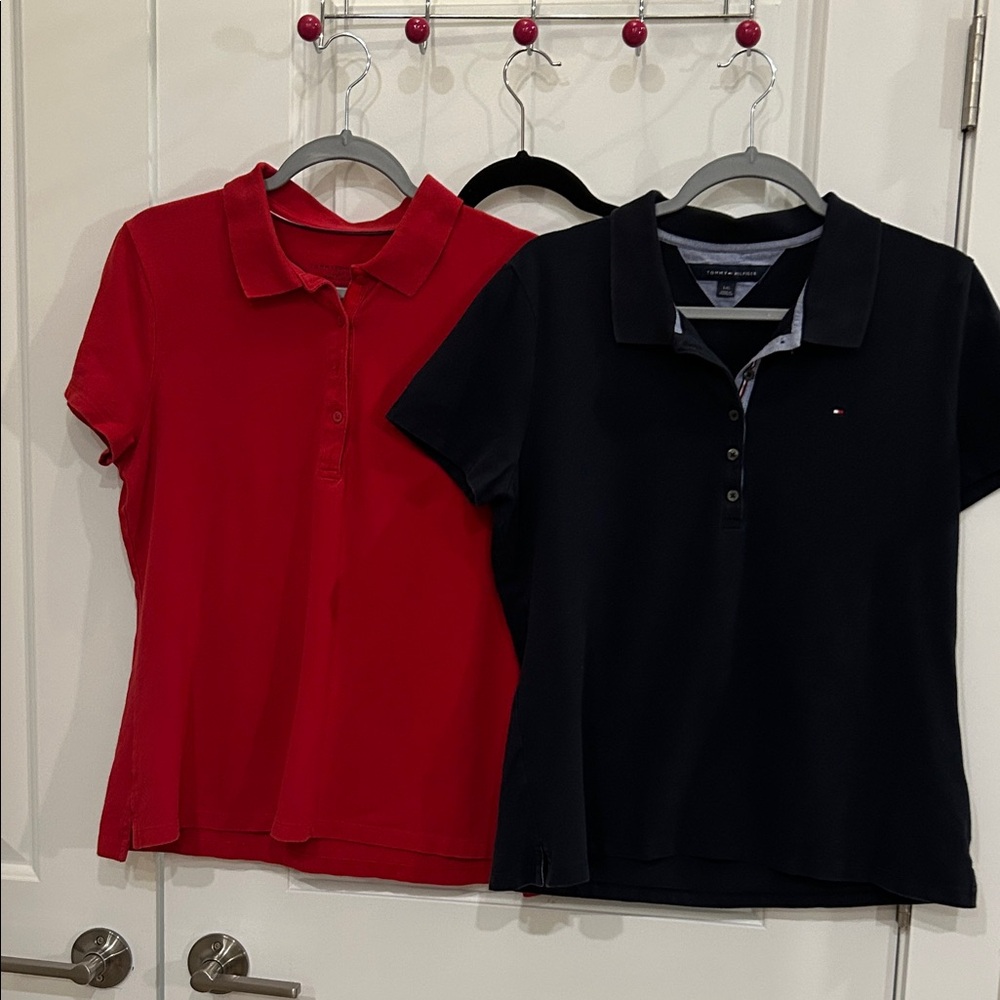 Tommy Hilfiger Red & Navy Polo Shirts Bundle